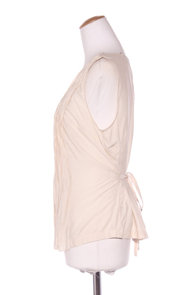 ZAFINA - Cream V neck pleat detail tank! 14