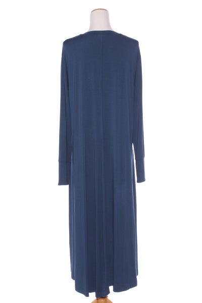 ESPLANADE (LN) 'V' neck viscose midi dress + pockets! 16