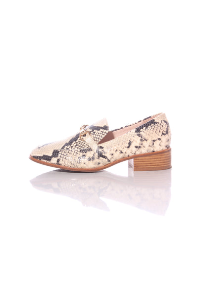 MI PIACI - Spencer leather loafer - snakeskin! 38