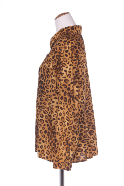 TCD - Tailored cotton leopard print shirt! 18-20