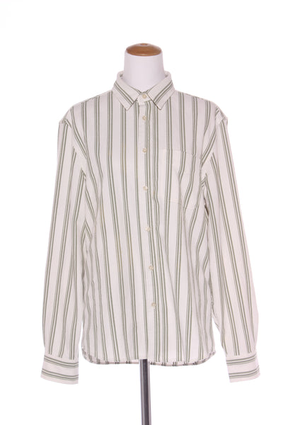 ZARA - Heavy textured olive stripe shirt! 14