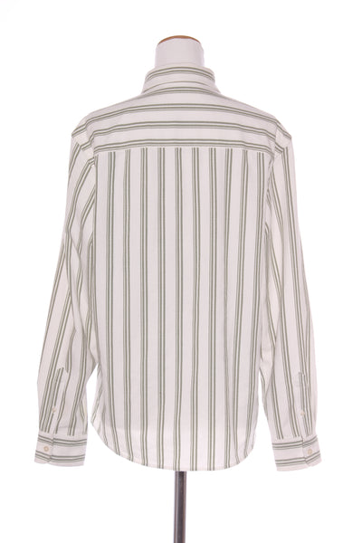 ZARA - Heavy textured olive stripe shirt! 14