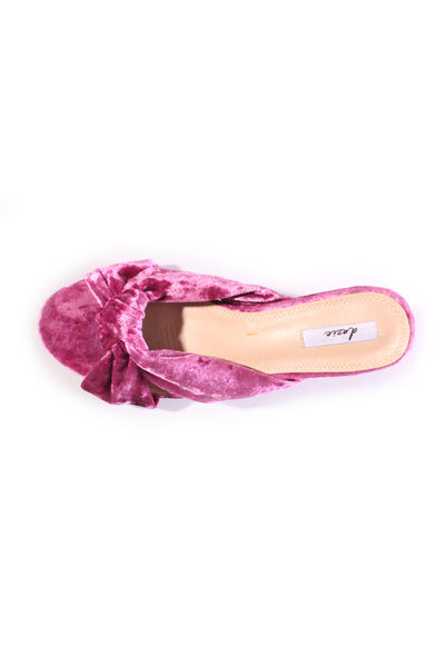 DAZIE "Bluebell" purple velvet heels! 9