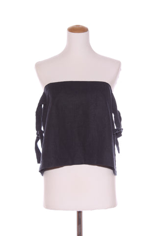 SIR - Navy linen off the shoulder top! 14