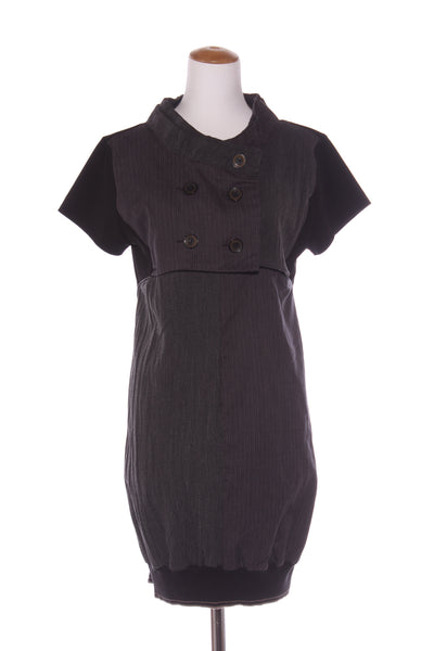 MARILYN SEYB - Edgy pinstripe deconstruct dress! 12-14