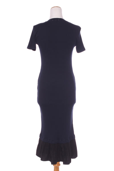 ZARA - Rib knit contrast pleat hem midi dress! 12