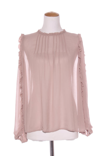 MAX - Mushroom pink ruffle blouse! 10-12