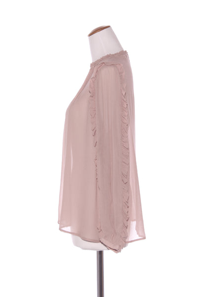 MAX - Mushroom pink ruffle blouse! 10-12