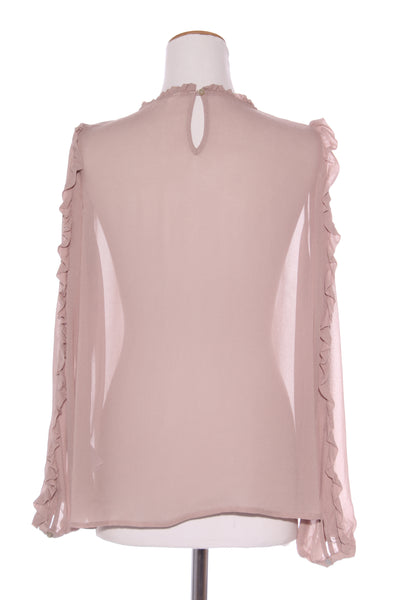 MAX - Mushroom pink ruffle blouse! 10-12