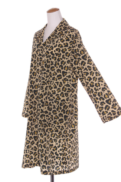 LEON + HARPER - Leopard print nylon coat! 12-14