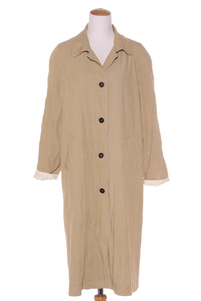 LTRO - Sand + cream lining coat! 12-14
