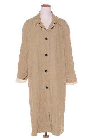 LTRO - Sand + cream lining coat! 12-14