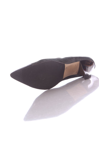 PAULA RYAN - Metallic + neoprene leather heels! 39