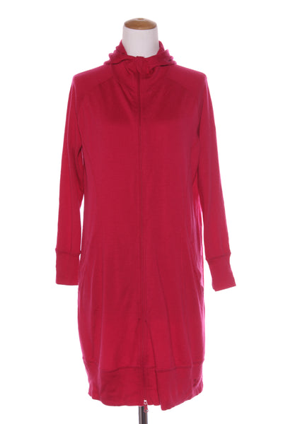 ISOBAR - Hooded merino cardi - Cerise pink! 16