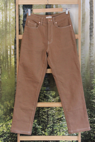 POL (LN) High waist straight leg jeans - Tobacco! 6