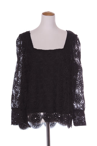 CITY CHIC - Square neck lace top! 20