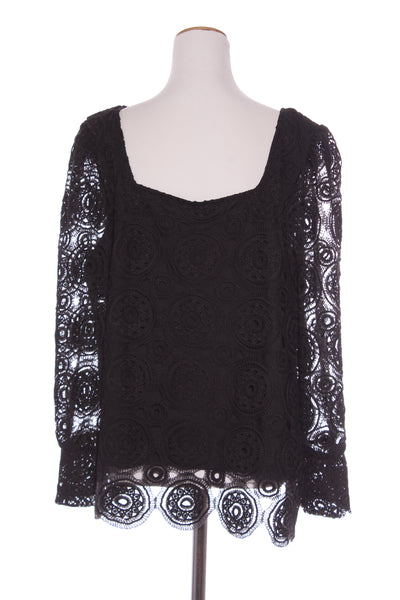 CITY CHIC - Square neck lace top! 20