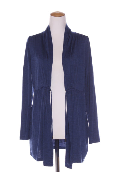 MAX - Merino drawstring waist cardi - Sapphire marle! 16