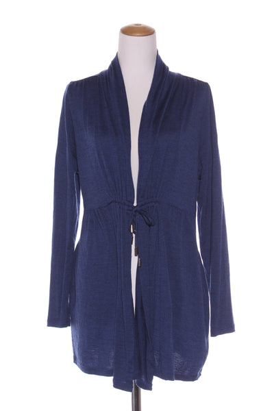 MAX - Merino drawstring waist cardi - Sapphire marle! 16