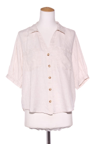 JUST JEANS - Puff sleeve linen s/s shirt! 12
