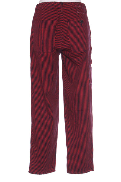 LEON & HARPER - Red + navy pinstripe cotton drill pant! 8-10