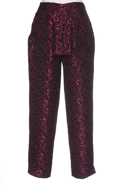 WALLIS (NZ) Vintage brocade pant - Purple! 8-10