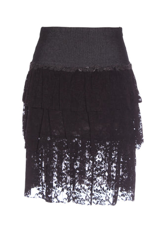 O ITALY (JP) Lace tiered + denim mini skirt! 8