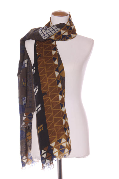 İNOUÏTOOSH - Quality fine wool paris building print scarf!