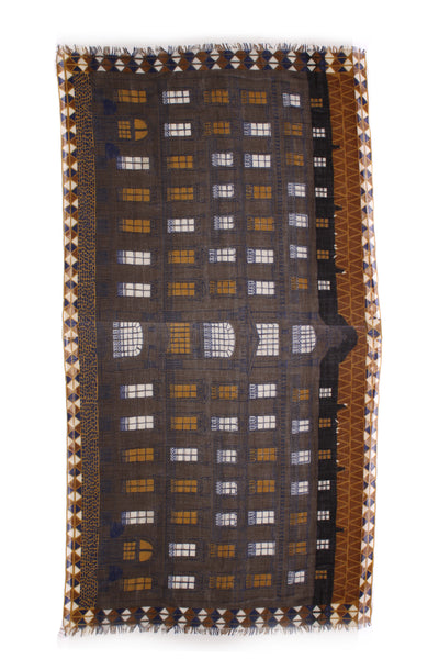 İNOUÏTOOSH - Quality fine wool paris building print scarf!