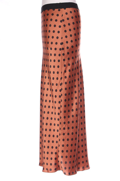 SEED - Bronze spot print bias midi skirt! 10