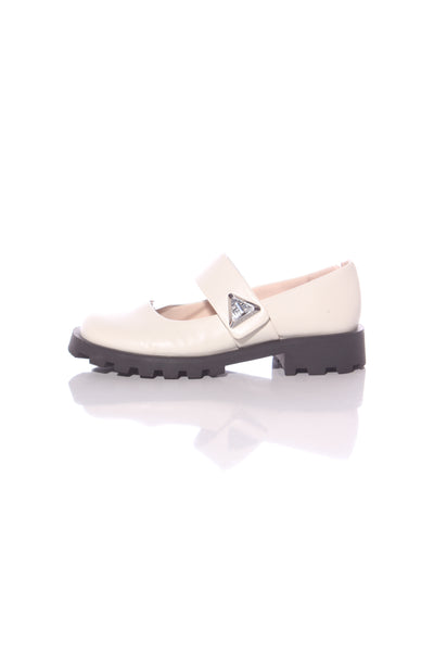 CHARLES & KEITH (LN) "Trice Metallic Accent Mary Janes"! 37