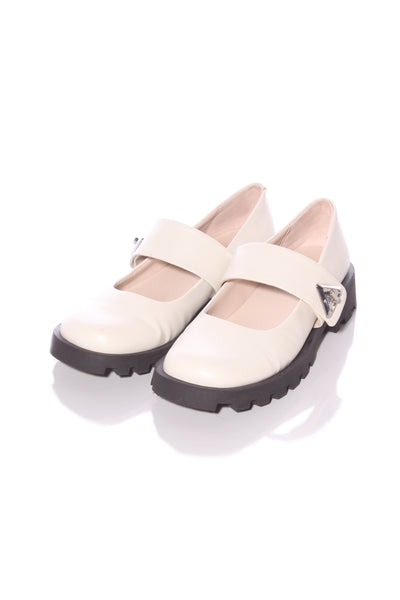 CHARLES & KEITH (LN) "Trice Metallic Accent Mary Janes"! 37