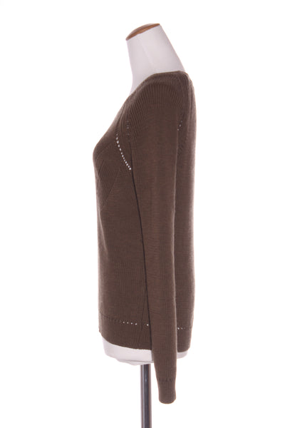 KATE SYLVESTER - Khaki patterned merino jumper! 10