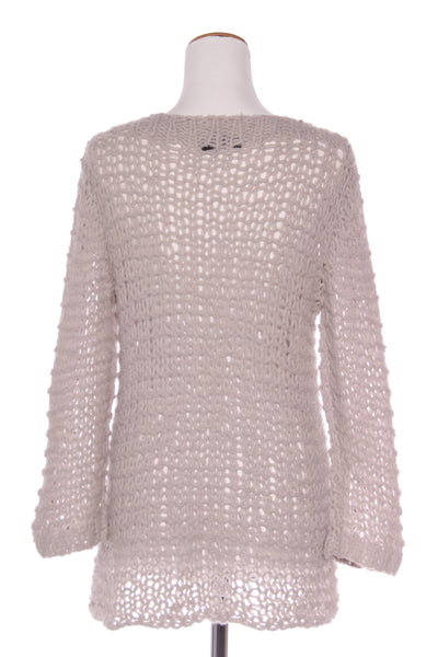 VERGE "Cabin" wool blend open weave sweater! 10-12