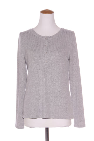 WITCHERY - Rib 1/2 placket knit top! 14
