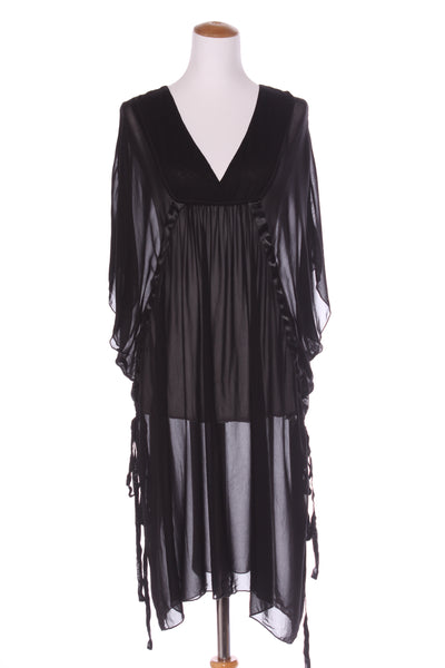 HAILWOOD (NZ) Adjustable drawstring cupro chiffon dress! 8-16