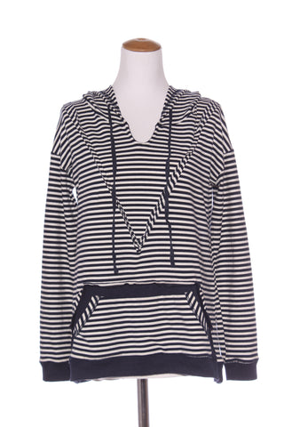 ZAFINA - Contrast stripe hooded jumper! 10-12