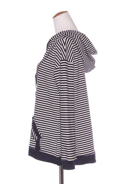 ZAFINA - Contrast stripe hooded jumper! 10-12