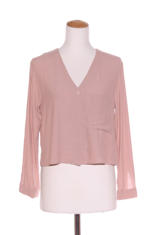 TOPSHOP - Blush crop shirt or light jacket! 8-10