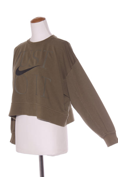 NIKE - Khaki just do it crop sweater! 12