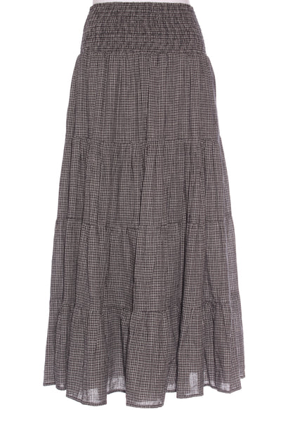MAX - Mini check tiered maxi skirt! 10