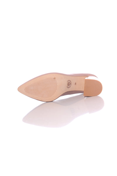 MI PIACI - Metal accent leather heels - Blush! 38
