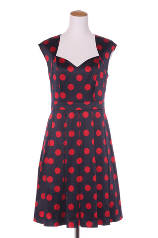 REVIEW - Tulle hem spot print swing dress! 12