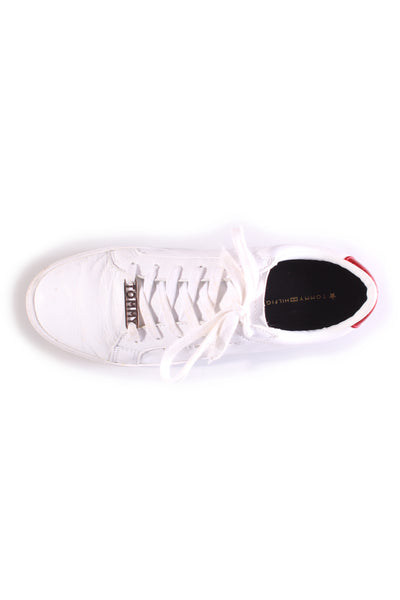 TOMMY HILFIGER "Essential" White leather sneakers! 38