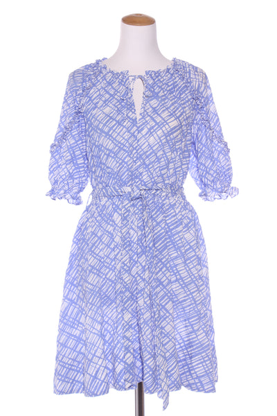 STATE OF PLAY - Cornflower blue print puff sleeve dress! 10-12