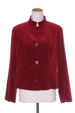JONES NEW YORK - Red velvet stretch jacket! 14