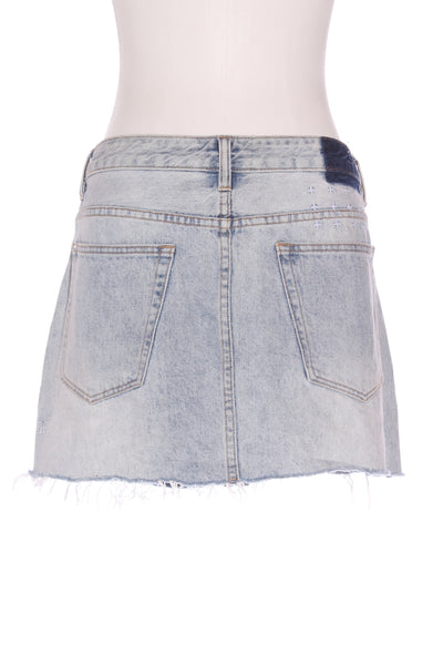 KSUBI - Washed blue denim mini skirt! 14