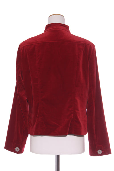 JONES NEW YORK - Red velvet stretch jacket! 14