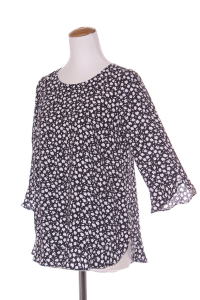 SUSSAN (LN) Leaf print ruffle sleeve top! 8