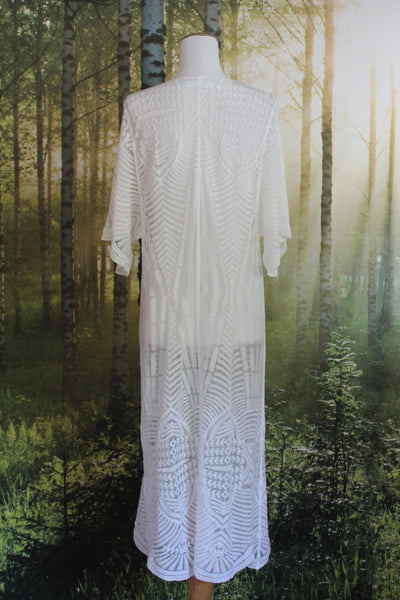 SIRENE - Embroidered kimono cardi! 8-16